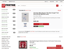 Tablet Screenshot of pristineauction.com